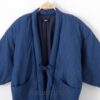 Blue Cozy Traditional Japanese Solid Classic Hanten 5 Blue Cozy Traditional Japanese Solid Classic Hanten 5