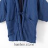 Blue Cozy Traditional Japanese Solid Classic Hanten 6