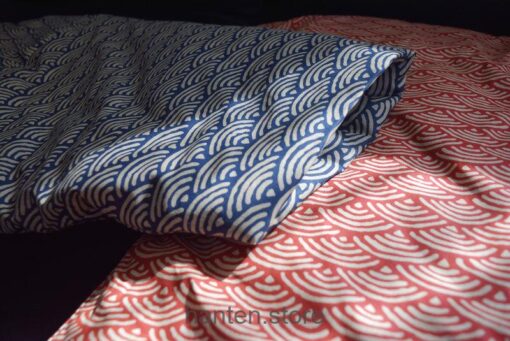 Red Japanese Vintage Wave Crest Hanten 10 Red Japanese Vintage Wave Crest Hanten 10