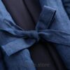 Blue Cozy Traditional Japanese Solid Classic Hanten 8