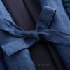 Blue Cozy Traditional Japanese Solid Classic Hanten 8 Blue Cozy Traditional Japanese Solid Classic Hanten 8