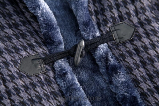 Blue Winter Hanten with Lacing Cotton Kimono Hanten Jacket 5