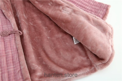 Pink Japanese Kimono Winter Coat Warm Asian Clothing Hanten 2
