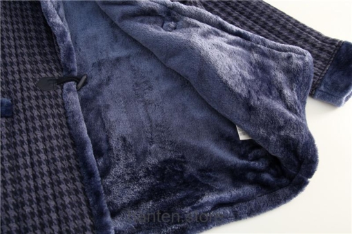 Blue Winter Hanten with Lacing Cotton Kimono Hanten Jacket 4