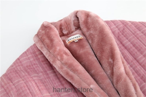 Pink Japanese Kimono Winter Coat Warm Asian Clothing Hanten 3